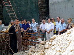 Blessing of Aragats Hotel construction site